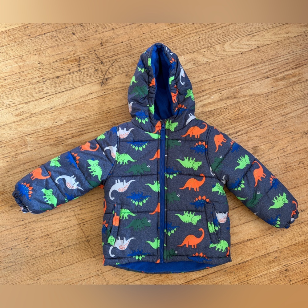 Boys London Fog winter coat Dinosaur Parka